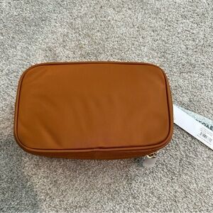 Stoney Clover Lane Brown Double Zip Pouch NWT